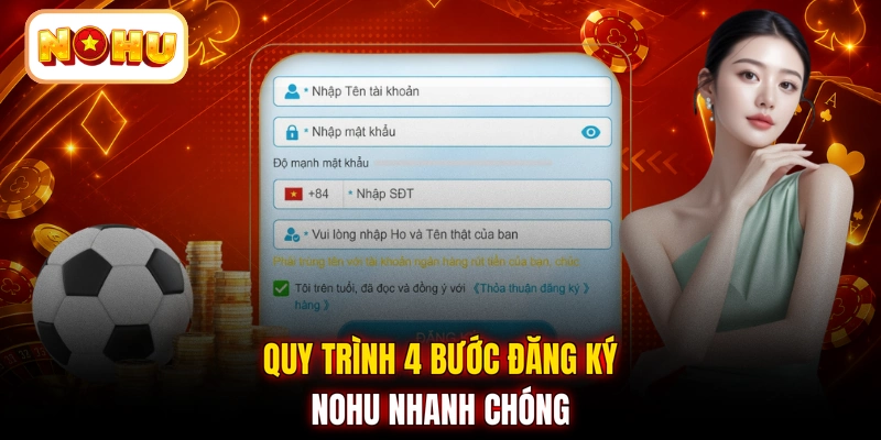 Quy trình 4 bước đăng ký NOHU nhanh chóng